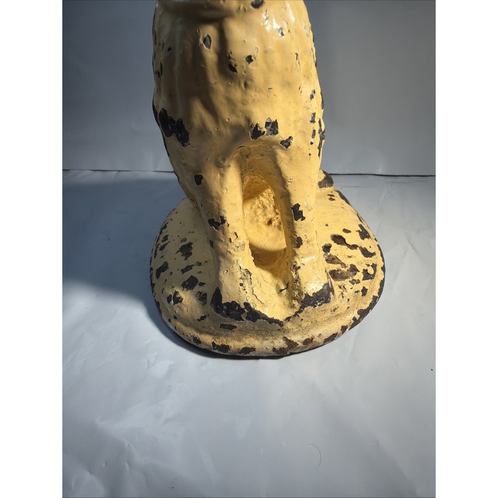Antique Hubley Cast Iron Seated Pointer Dog Paperweight Figurine Doorstop 6" - Picture 4 of 16